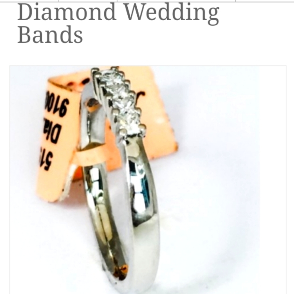 Martin Flyer Princess Cut Diamond Platinum Ring from Our Wedding Registry